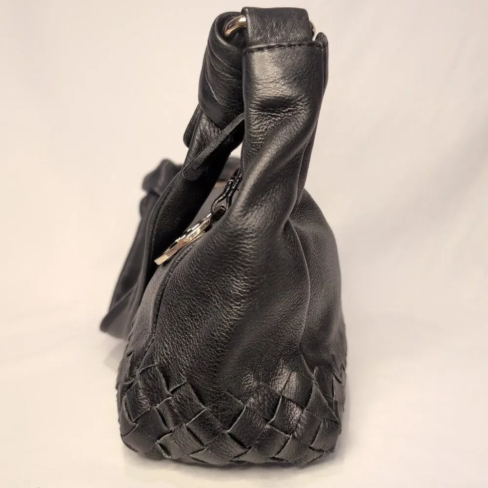 Elliott Lucca Black Leather Shoulder Bag - Picture 5 of 10